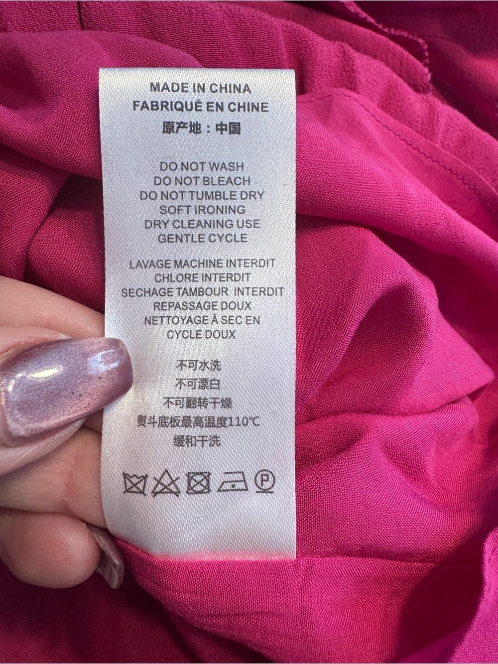 IRO Zestful Fuchsia Lace Ruffle Mini Dress Silk Feel Size 36 Small NWT - Picture 13 of 13